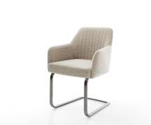 Freischwinger Greg-Flex Webstoff Soft Beige Freischwinger flach Graphi...