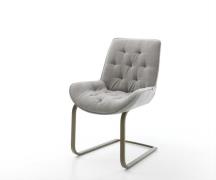 Freischwinger Taimi-Flex Strukturstoff Soft Grau Freischwinger flach E...