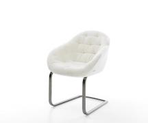 Freischwinger Gaio-Flex Bouclé Soft Beige Freischwinger flach Graphit