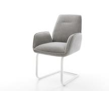 Freischwinger Zoa-Flex Strukturstoff Soft Grau Freischwinger flach Wei...