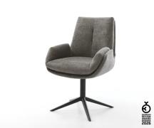 Drehstuhl Clea-Flex Bouclé Soft Schlamm Fußkreuz Schwarz 360° drehbar ...