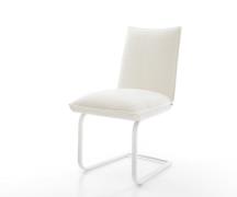 Freischwinger Lelio-Flex Bouclé Soft Beige Freischwinger flach Weiß Ta...