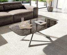 Couchtisch Edge Boot 120x70 cm Keramik Laminam® Emperador Extra Lucida...