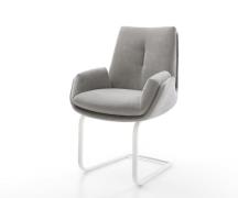 Freischwinger Clea-Flex Strukturstoff Soft Grau Freischwinger flach We...