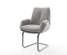 Freischwinger Clea-Flex Strukturstoff Soft Grau Freischwinger flach Gr...