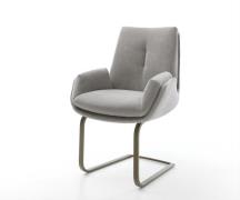 Freischwinger Clea-Flex Strukturstoff Soft Grau Freischwinger flach Ef...