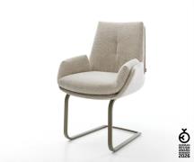 Freischwinger Clea-Flex Webstoff Soft Beige Freischwinger flach Effekt...