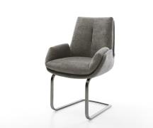 Freischwinger Clea-Flex Bouclé Soft Schlamm Freischwinger flach Graphi...