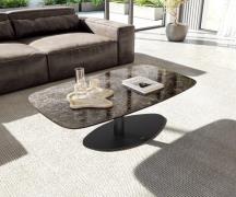 Couchtisch Edge Boot 120x70 cm Keramik Emperador Extra Lucidato Dunkel...