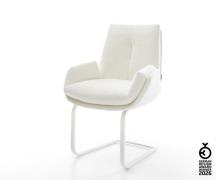 Freischwinger Clea-Flex Bouclé Soft Beige Freischwinger flach Weiß