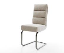 Freischwinger Pela-Flex Webstoff Soft Beige Freischwinger flach Graphi...