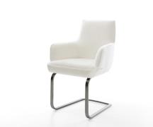 Freischwinger Heira-Flex mit Armlehnen Bouclé Soft Beige Freischwinger...