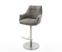 Barstuhl Alja-Flex Bouclé Soft Schlamm Drehfuß höhenverstellbar Edelst...