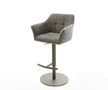 Barstuhl Yulo-Flex Bouclé Soft Schlamm Drehfuß höhenverstellbar Metall...