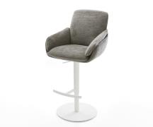 Barstuhl Luan-Flex Bouclé Soft Schlamm Drehfuß höhenverstellbar Metall...