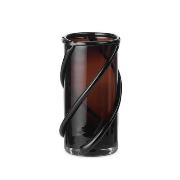 Vase Entwine Small glas braun / Mundgeblasenes Glas - H 21 cm - Ferm L...