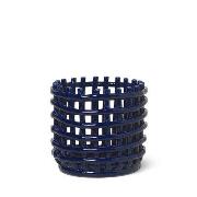 Korb Ceramic Small keramik blau / Ø 16 x H 14,5 cm - Handgefertigt - F...
