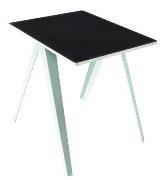 rechteckiger Tisch Sanba holz grün schwarz / 60 x 75 cm - Serax - Grün