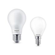 Philips - Leuchtmittel LED 1x 806lm E27 + 1x 250lm E14