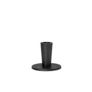 ferm LIVING - Hoy Casted Candle Holder Low Black