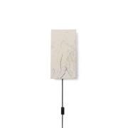 Ferm Living - Argilla Wandleuchte Rectangular Marble White