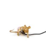 Seletti - Mouse Lamp Lop Lying Down Tischleuchte Gold