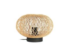 Lindby - Solvira Tischleuchte Bamboo/Black