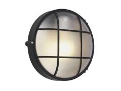 Lindby - Alisha Round Außen Wandleuchte Black