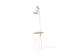 Warm Nordic - Cone Stehleuchte m/Tisch Clear White /Oak