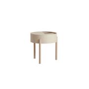 Woud - Arc Side Table White Ash Woud