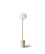 Audo Copenhagen - JWDA Stehleuchte Travertine/Brushed Brass