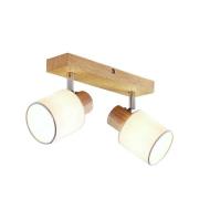 Lindby - Wanessa 2 Deckenleuchte Wood/White