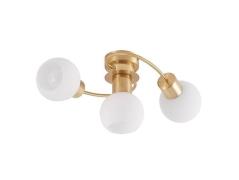 Lindby - Ciala 3 Deckenleuchte Brass/Opal