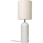 GUBI - Gravity XL High Stehleuchte White Marble/Canvas