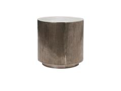 House Doctor - Rota Coffee Table H50 Ø50 Brushed Silver House Doctor