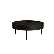 Woud - Arc Coffee Table Ø89 Black Ash