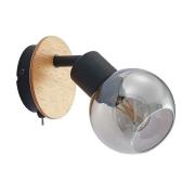 Lindby - Eridia Wandleuchte Black/Wood