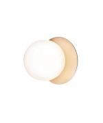 Nuura - Liila 1 Wand-/Deckenleuchte IP44 Medium Nordic Gold/Opal White