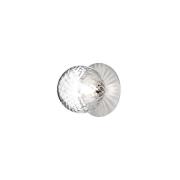 Nuura - Liila 1 Wand-/Deckenleuchte IP44 Medium Light Silver/Optic Cle...