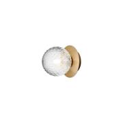 Nuura - Liila 1 Wand-/Deckenleuchte IP44 Small Nordic Gold/Optic Clear