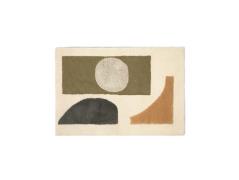 Ferm Living - Bloco Tufted Rug Large Grün/Off-White