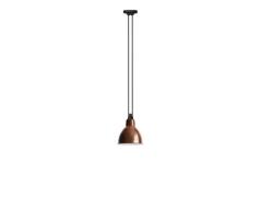 Lampe Gras - 322 L Pendelleuchte Rund Roh Kupfer/Weiß Lampe Gras