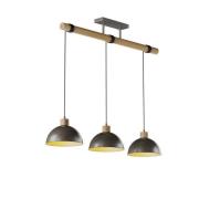 Lindby - Holgar Pendelleuchte Green/Wood