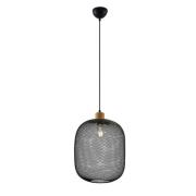 Lindby - Djuna Pendelleuchte Black/Wood