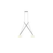 Serien Lighting - Twin LED Pendelleuchte Chrome/Glass