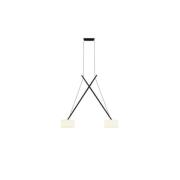 Serien Lighting - Twin LED Pendelleuchte Black/Glass