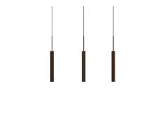 Audo Copenhagen - Tubulaire Rail 3 Pendelleuchte Alu/Anodized Bronzed