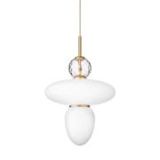 Nuura - Rizzatto 43 Pendelleuchte Opal/Satin Brass