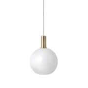 Ferm Living - Collect Pendelleuchte Opal Sphere Low Brass