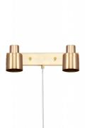 Wall Lamp Clark 2 Brushed Brass (Messing/Gold)